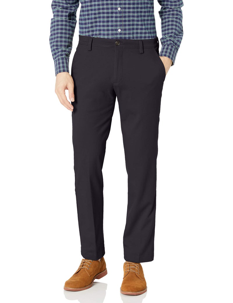 Dockers Men's Straight Fit Easy Khaki Pants, Navy, 32W x 34L - Image 1